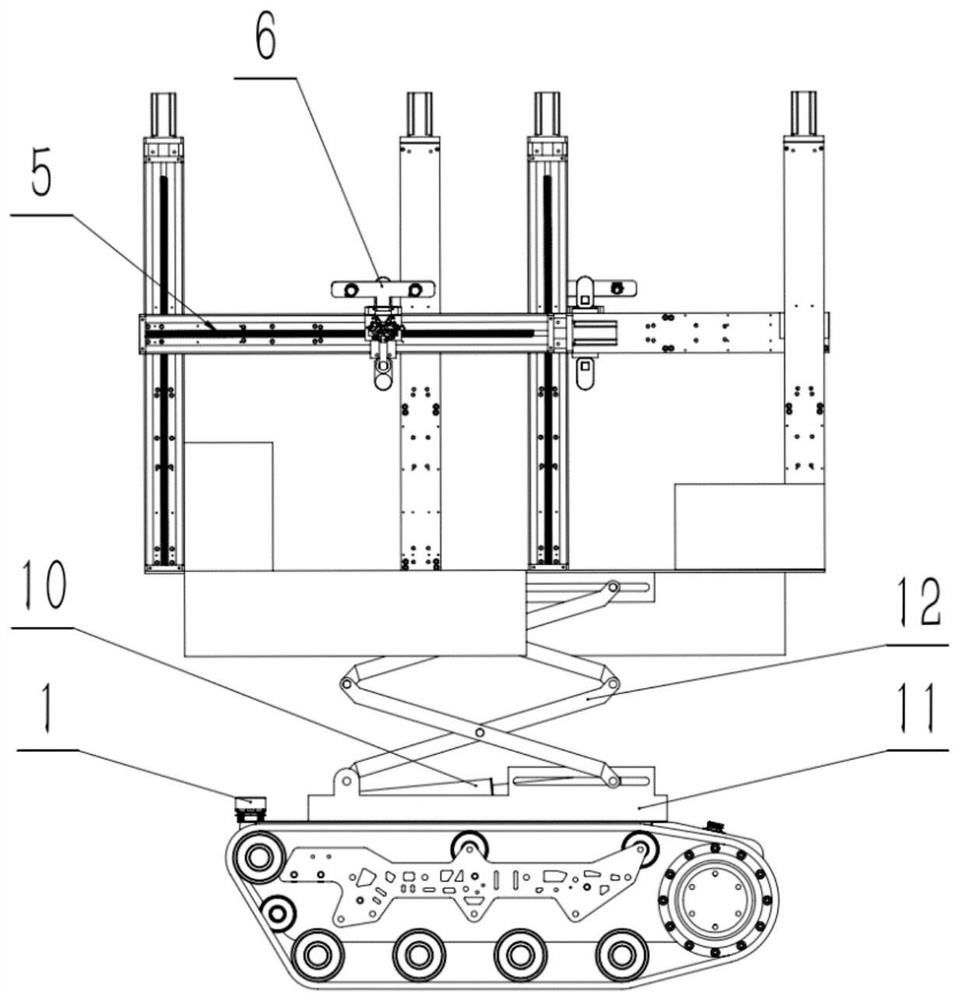 Litchi visual picking robot based on laser radar navigation and implementation method thereof