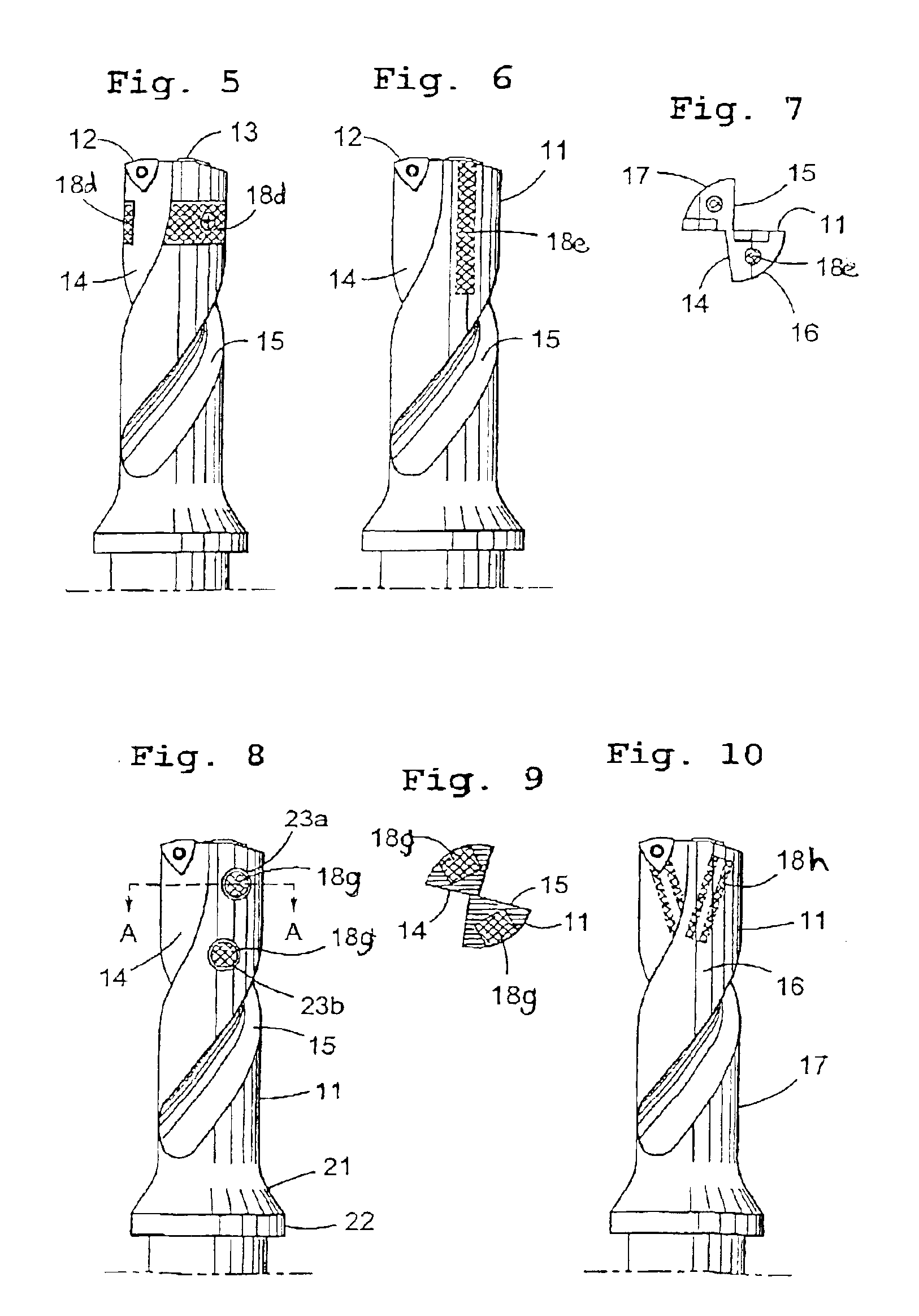 Vibration-dampened tool for working in metallic material