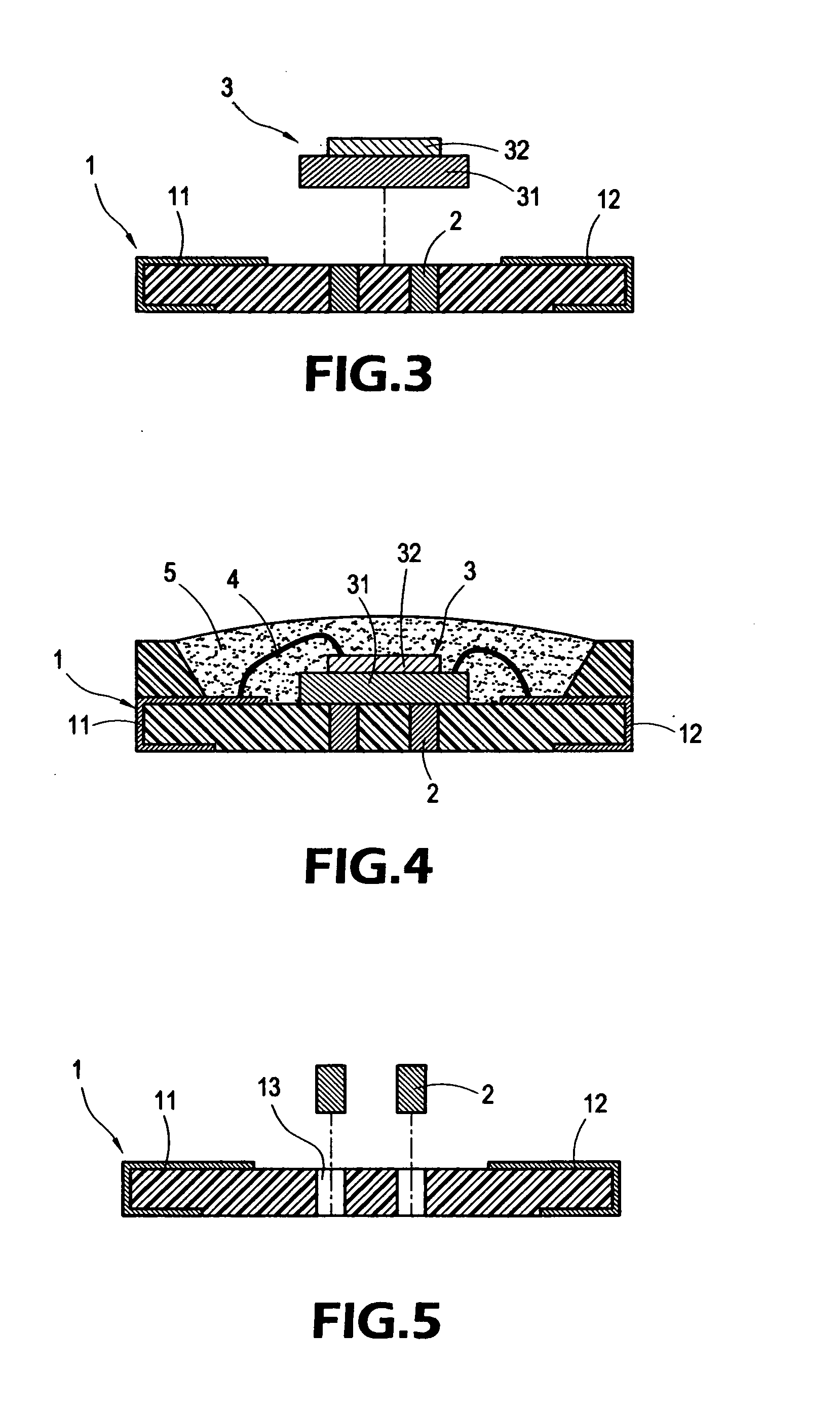 Structure of heat dissipation of implant type light emitting diode package and method for manufacturing the same