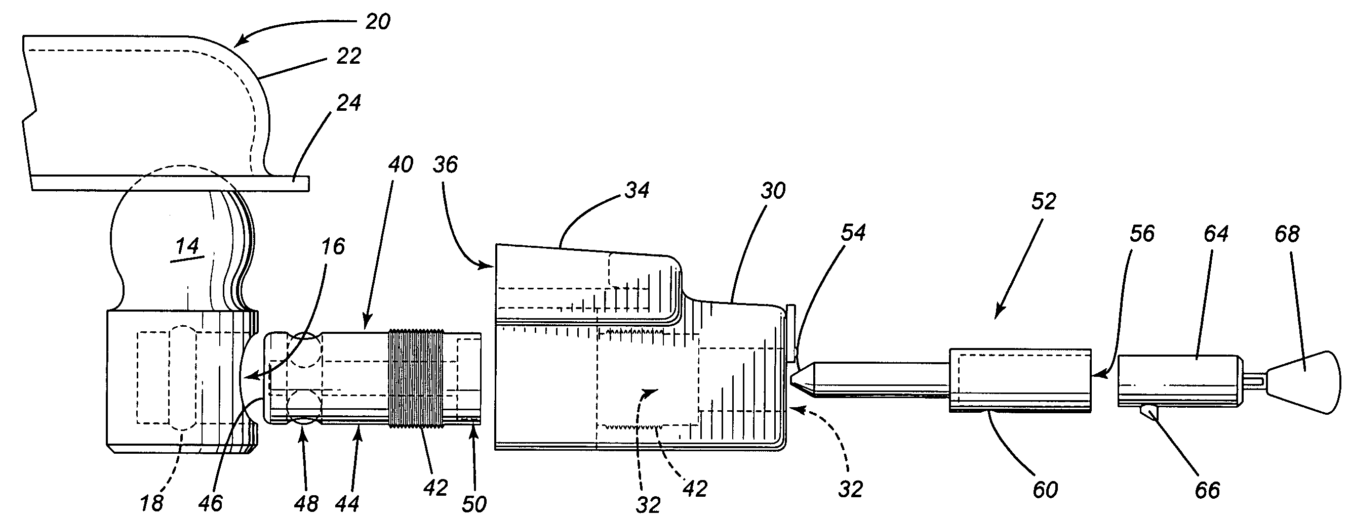 Locking assembly for trailer hitches