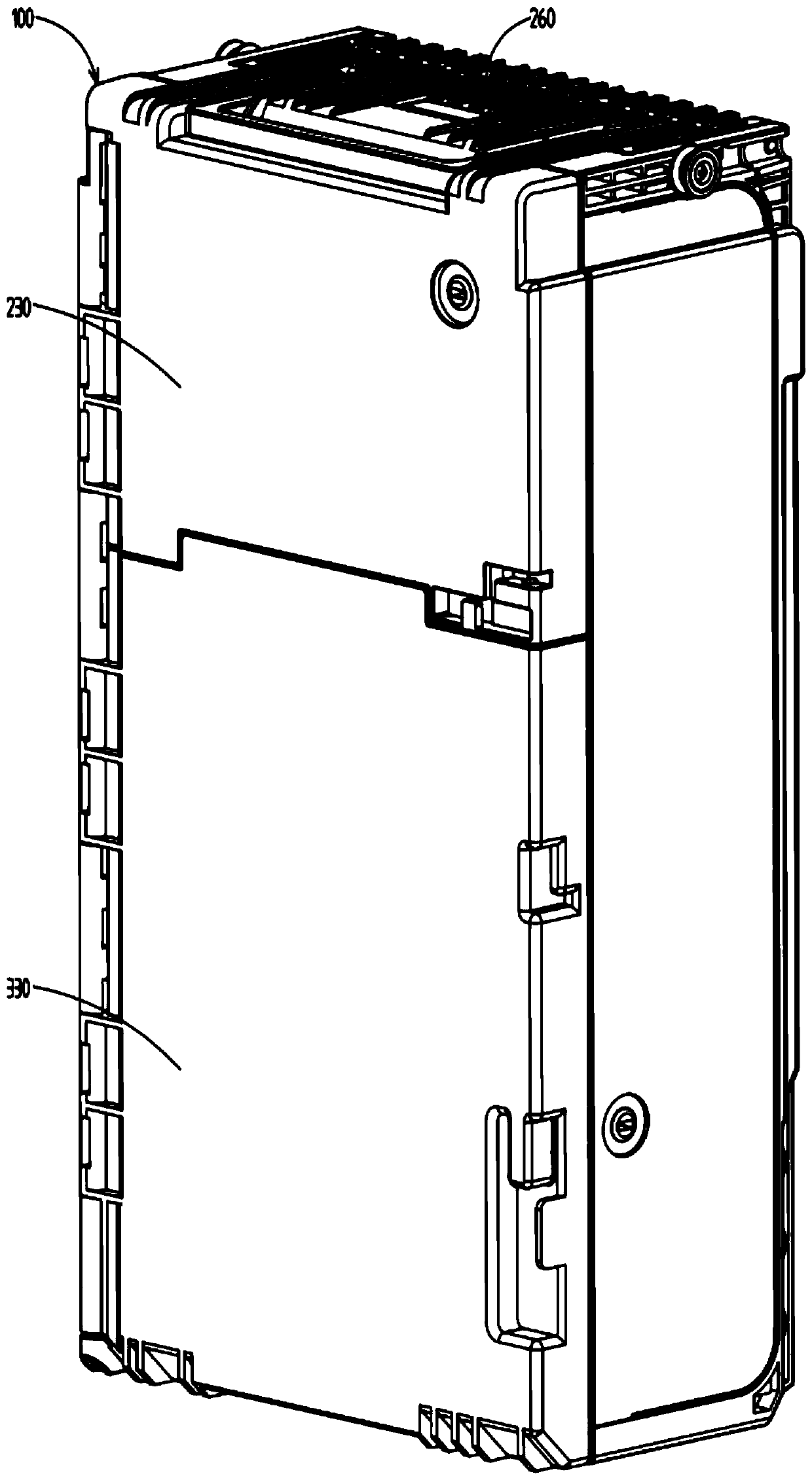 Slice type medium accumulation and separation device and cash circulation processing equipment