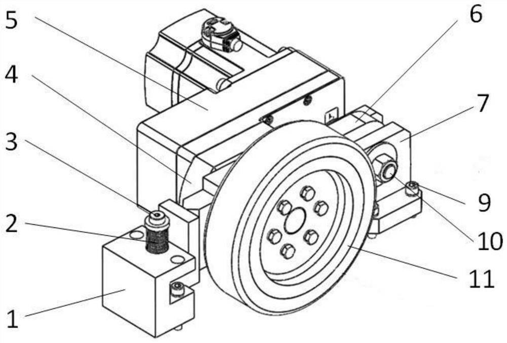 Light-load AGV suspension adjusting device and working method