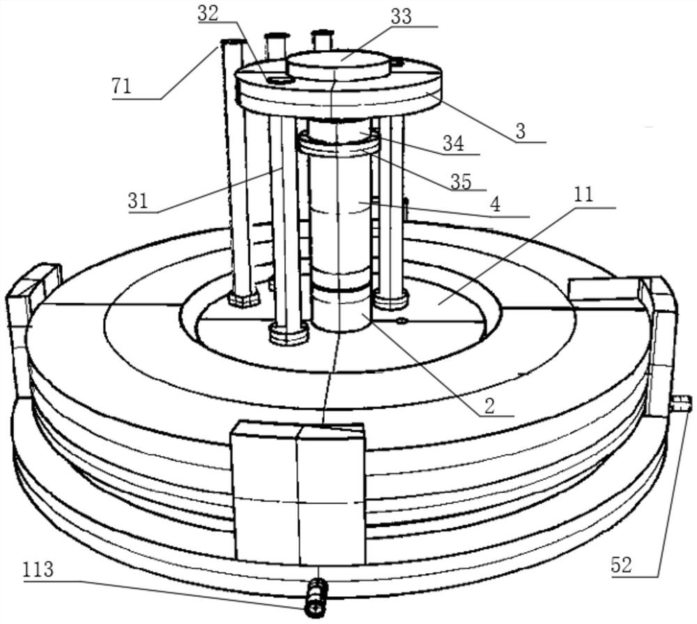 Device and method for measuring fracture toughness of rock under high-temperature and high-pressure conditions