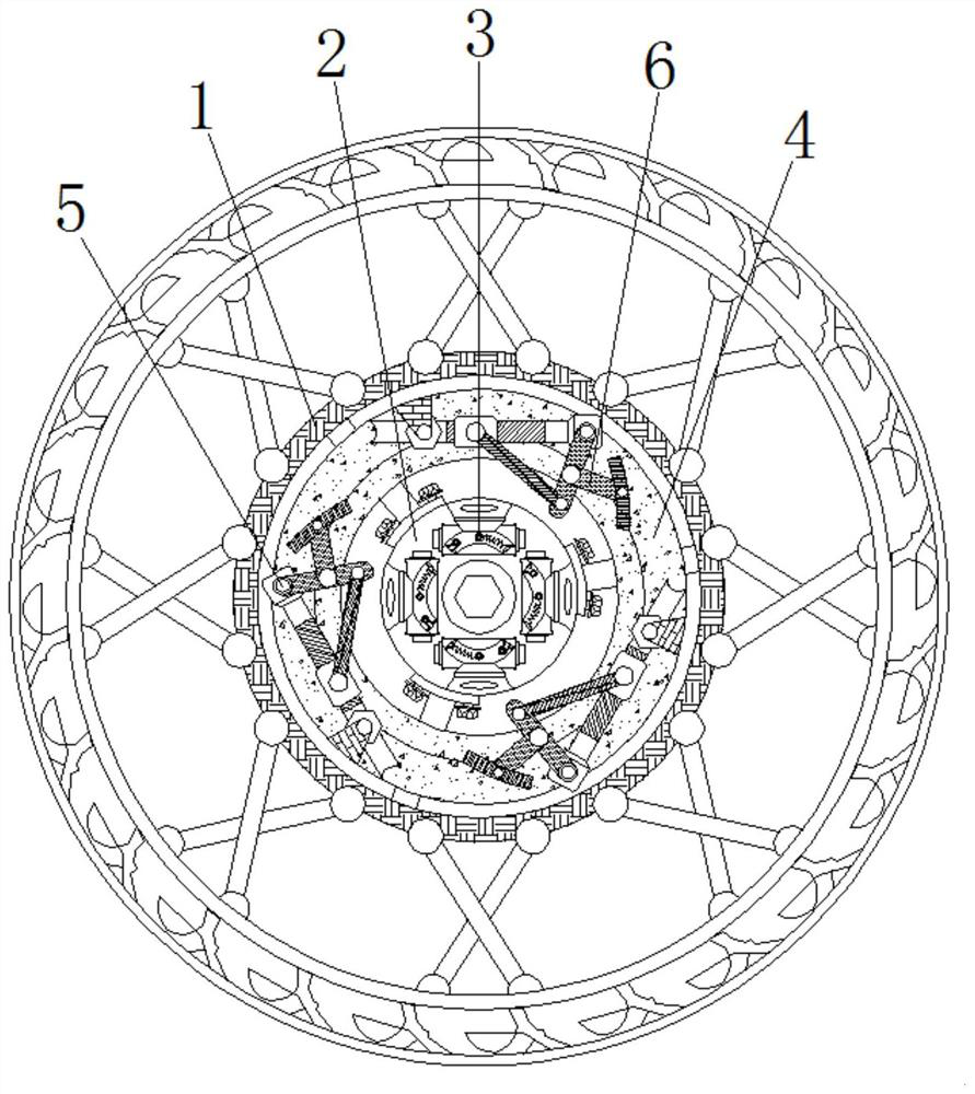 High-safety automatic brake wheel with speed limiting function