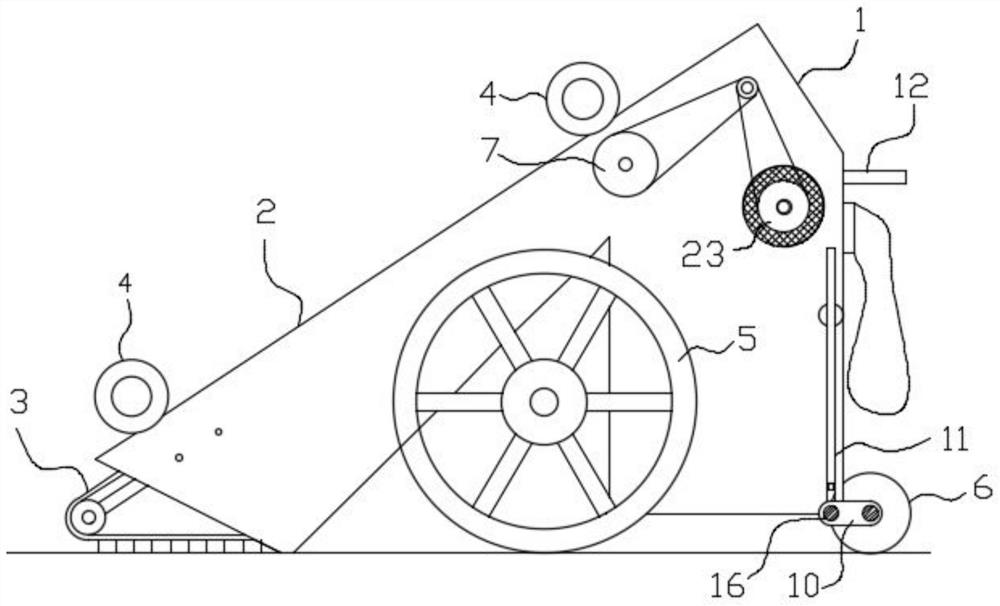 An electric retractable rice equipment for rice processing