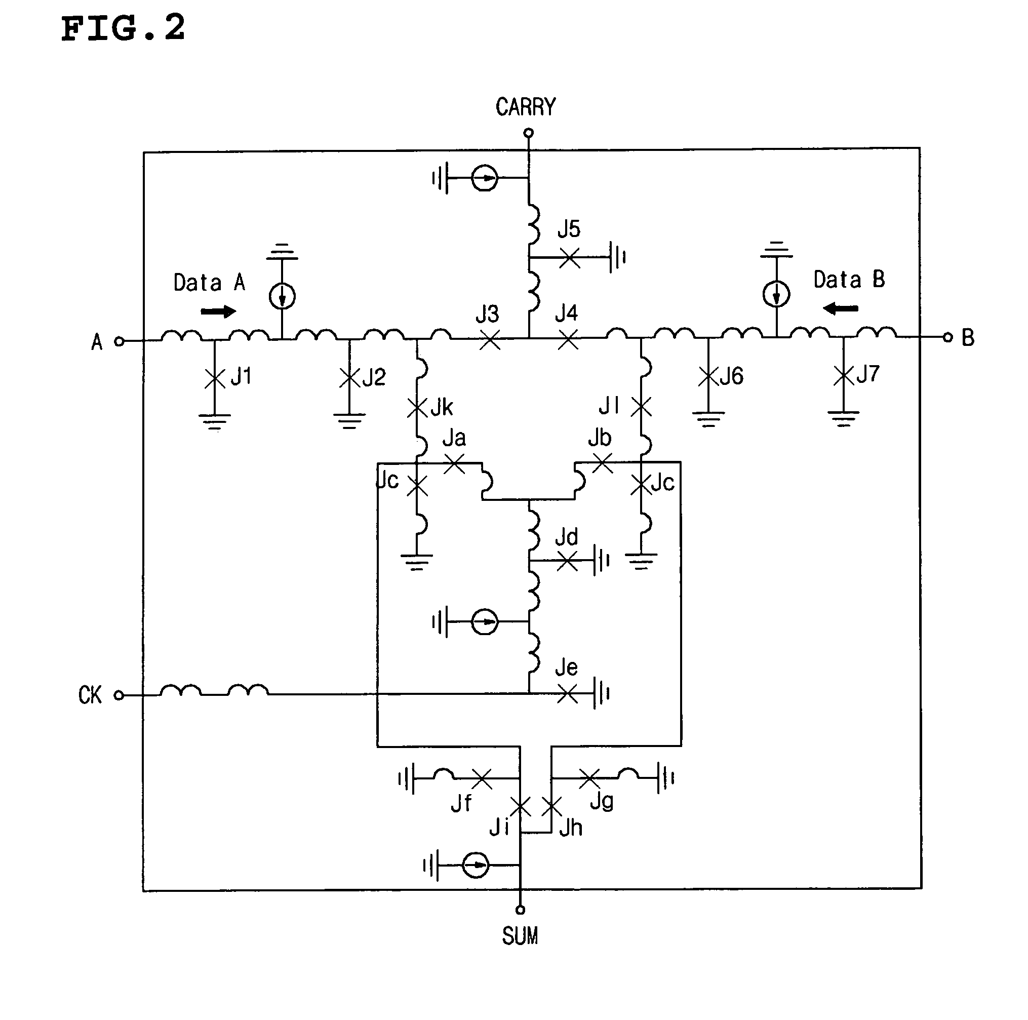 Arithmetic and logic unit using half adder