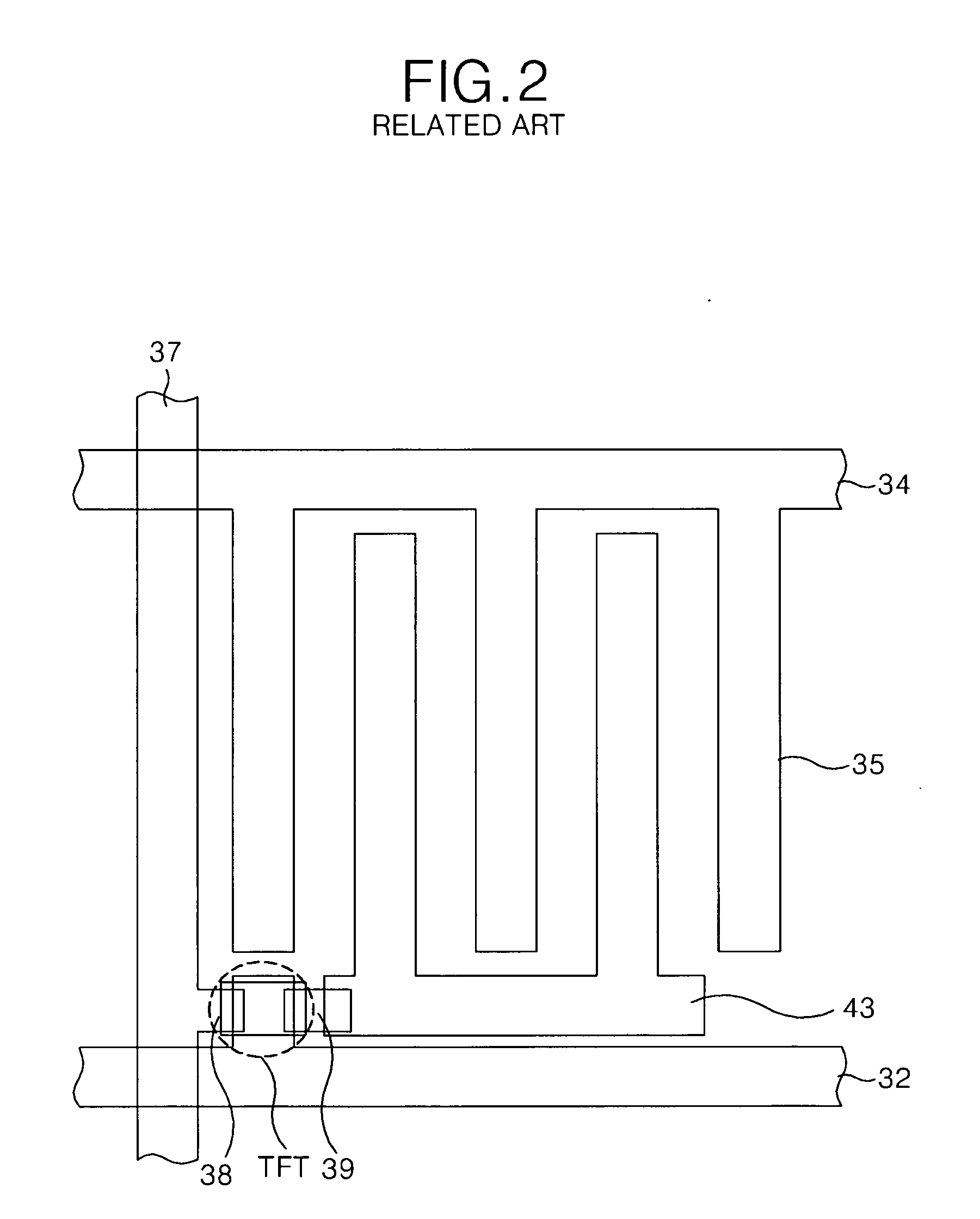 In-plane switching mode liquid crystal display panel and method for fabricating the same