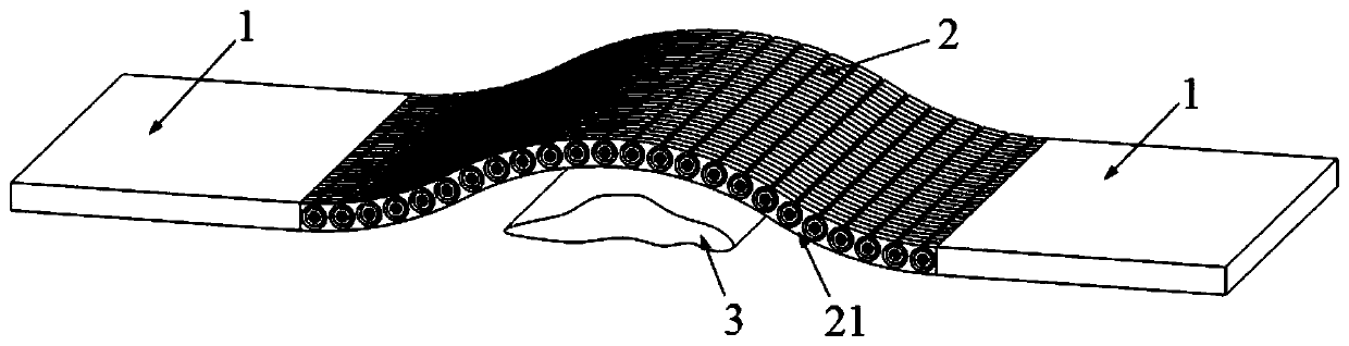 Two-dimensional carpet-type invisible cloak based on arc adjustable acoustic metasurface