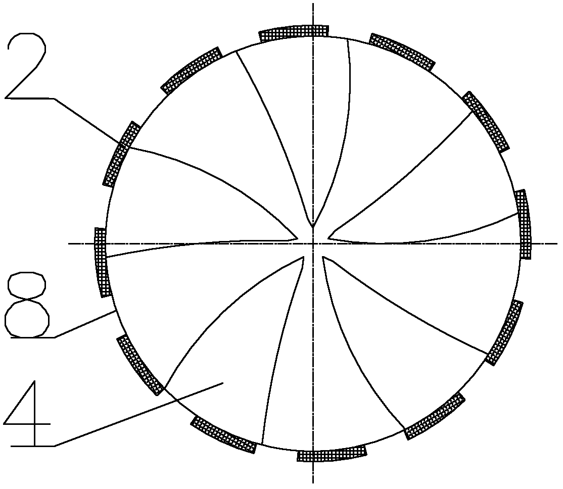 Integrated shaft-free motor axial flow pump