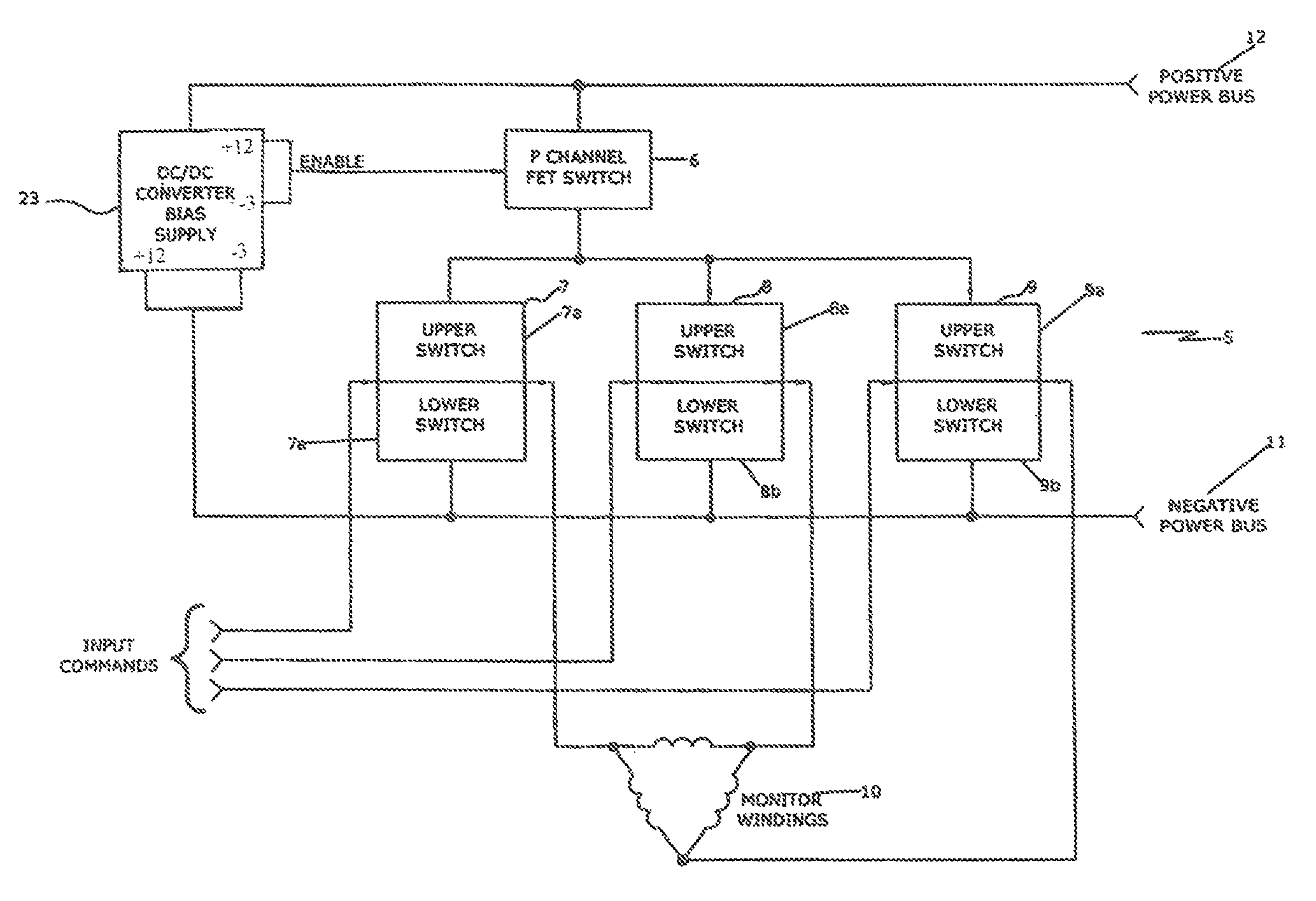 Radiation hardened motor drive stage