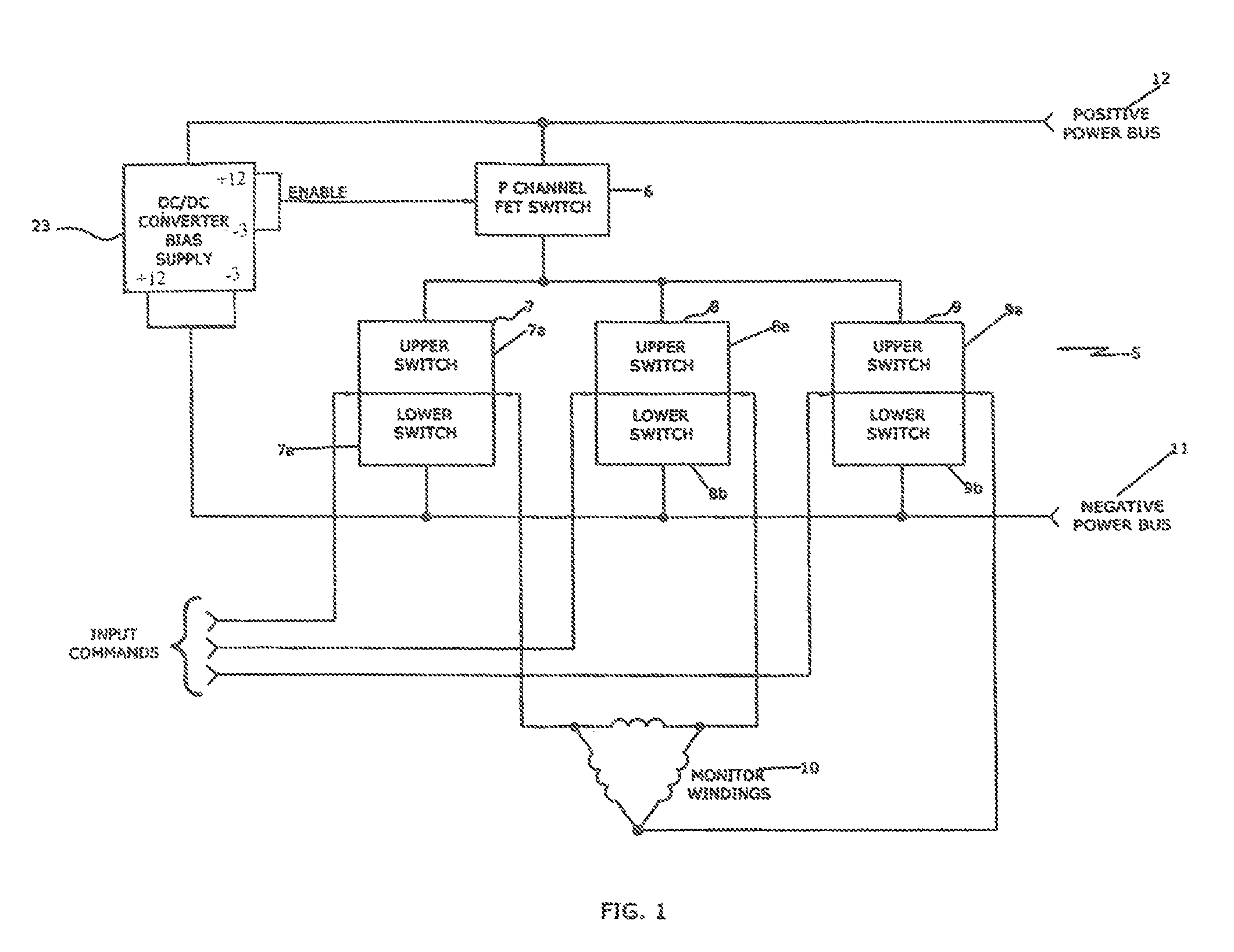 Radiation hardened motor drive stage