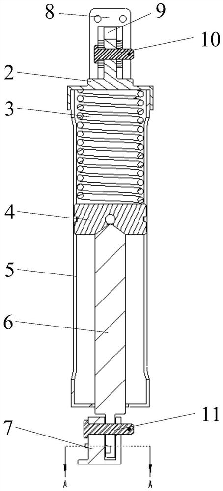 A rotary separation spring actuating device