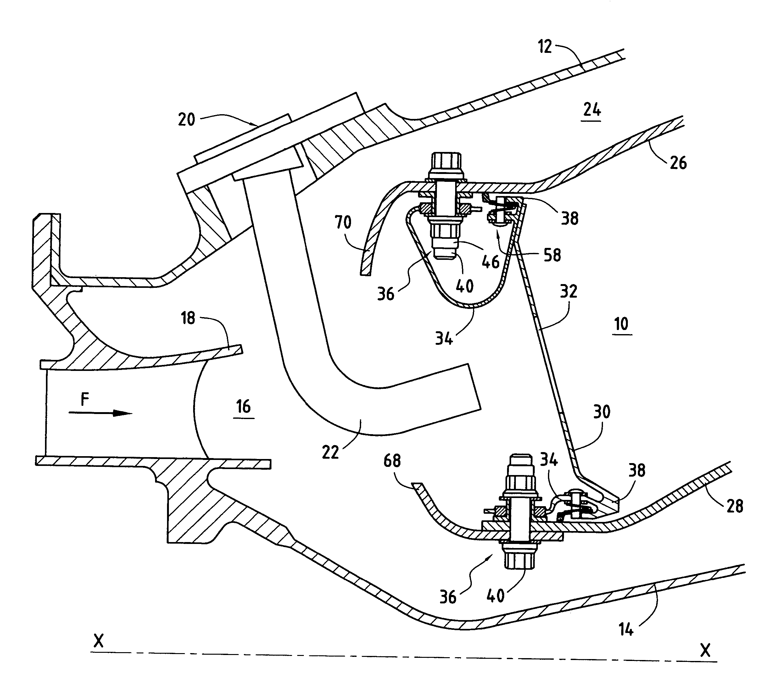 Assembling an annular combustion chamber of a turbomachine