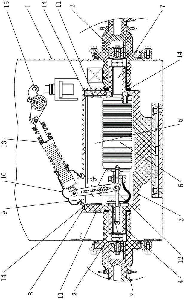 Solid-sealed insulation outdoor high-voltage switchgear