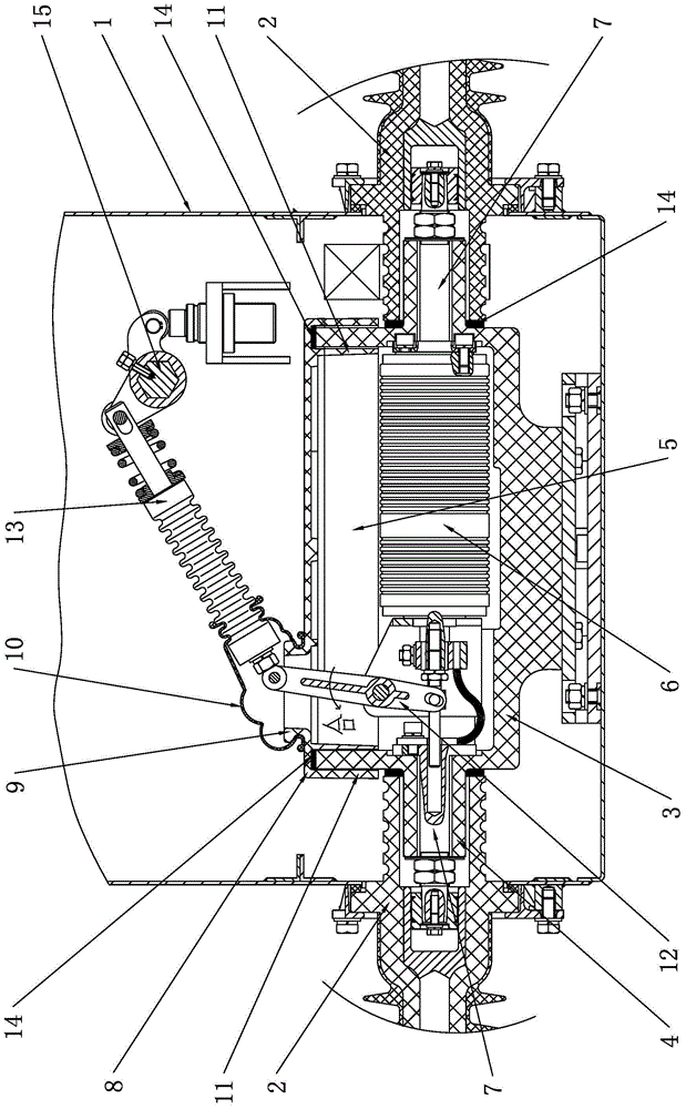 Solid-sealed insulation outdoor high-voltage switchgear