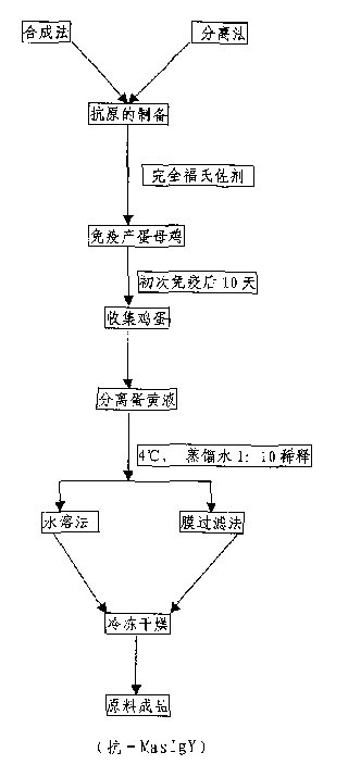 Anti-mastitis causative-agent composite yolk antiboy for milk cow and its preparation and use