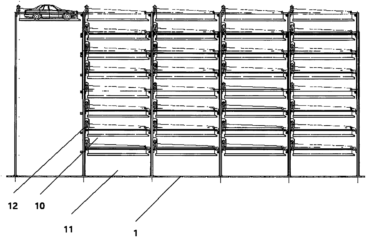 Combined conveying-type mechanical three-dimensional parking device