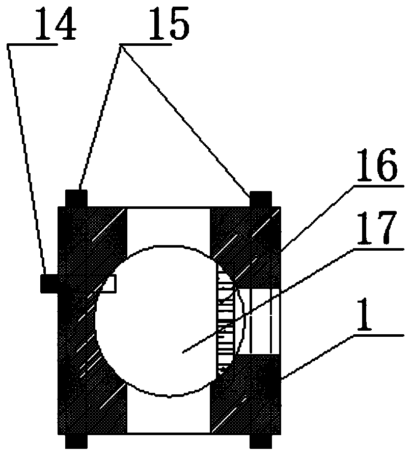 A fiber-reinforced composite material ring-wrapped printing nozzle