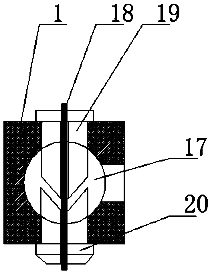 A fiber-reinforced composite material ring-wrapped printing nozzle