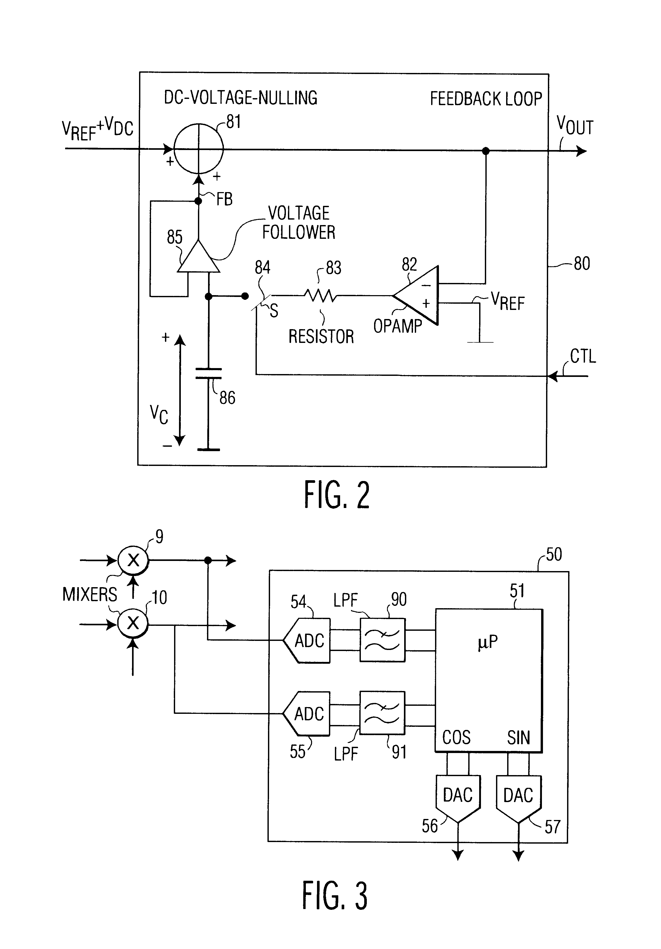 Autocalibration of a transceiver through nulling of a DC-voltage in a receiver and injecting of DC-signals in a transmitter