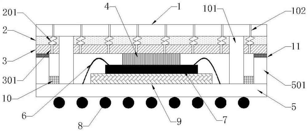 Chip packaging structure and preparation method thereof