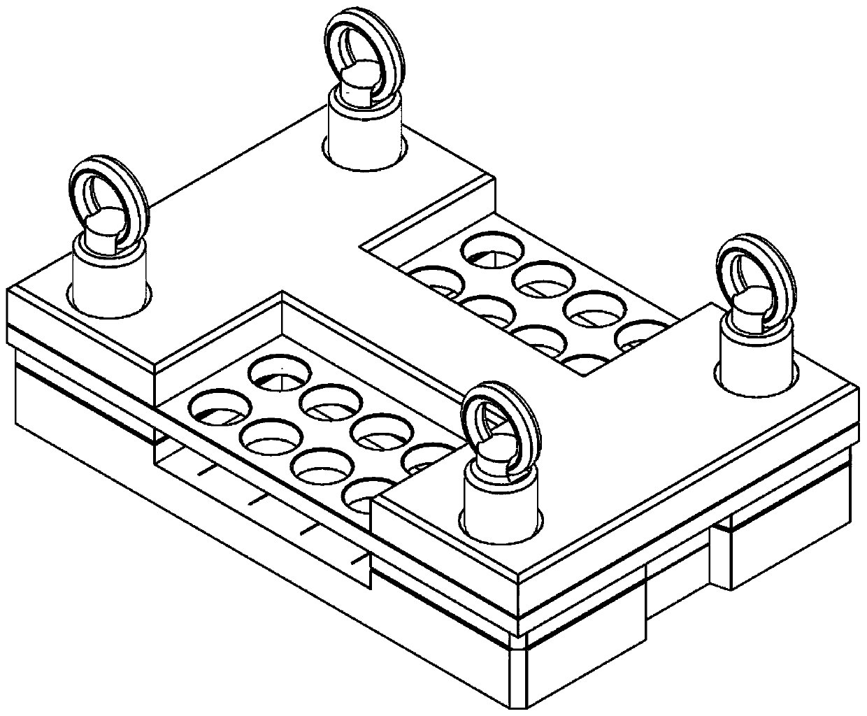 Modular microfluidic chip clamp based on magnetic link