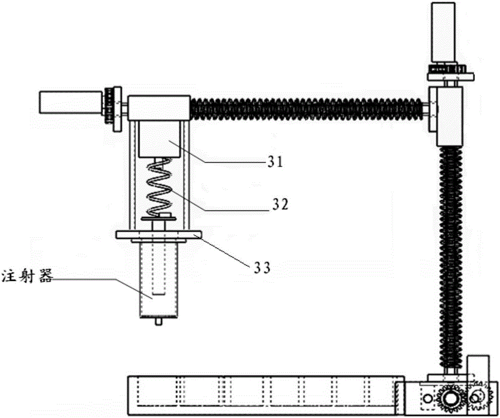 Automatic dosing device for injector