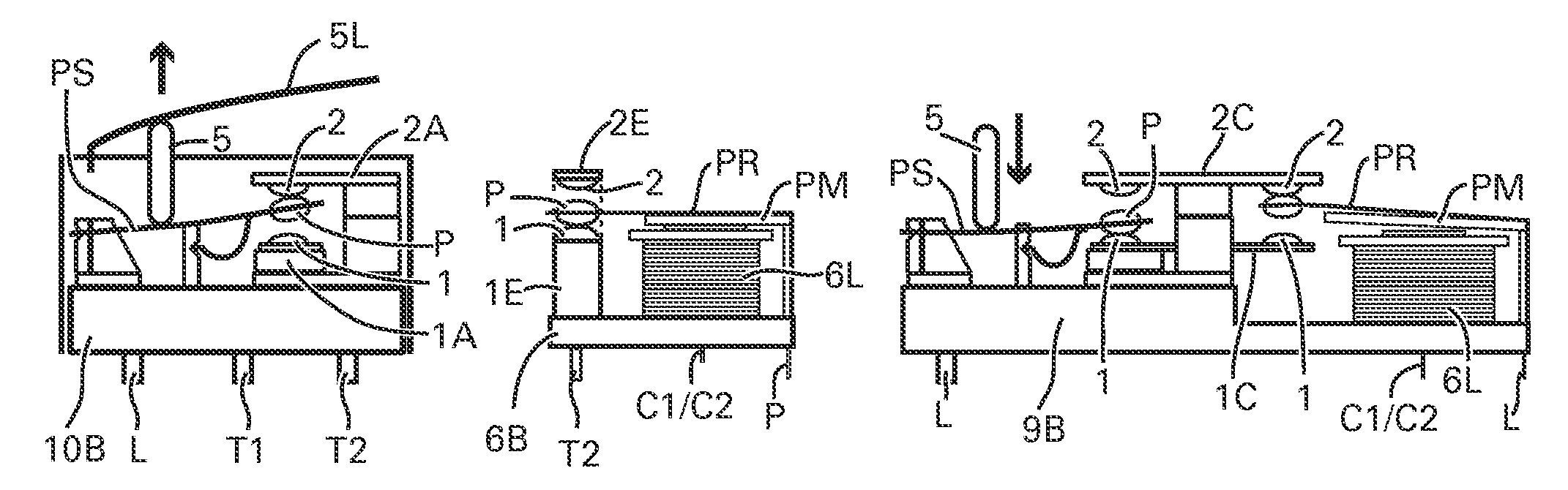 Mechanical latching relays and hybrid switches with latching relays for use in electrical automation