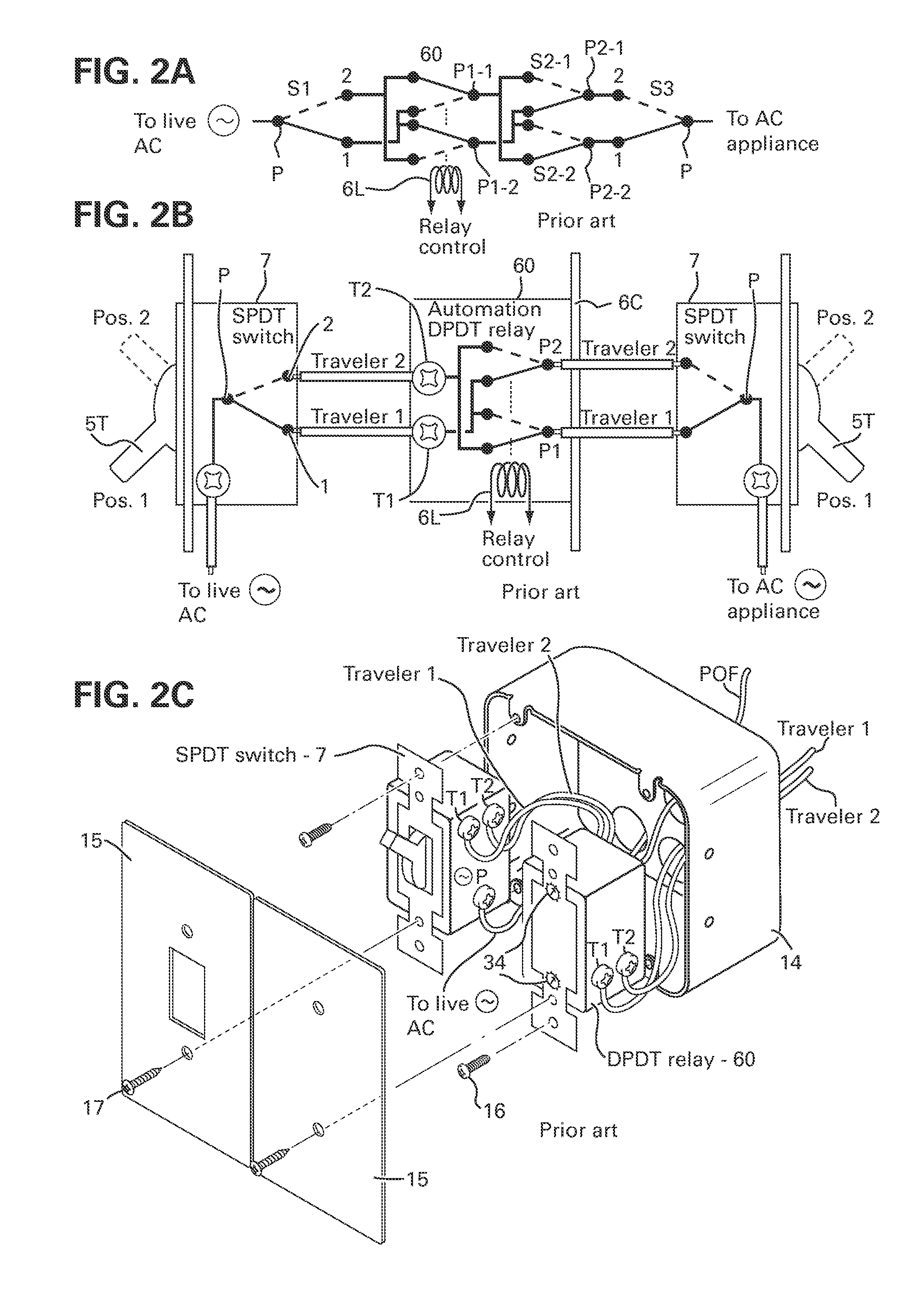 Mechanical latching relays and hybrid switches with latching relays for use in electrical automation