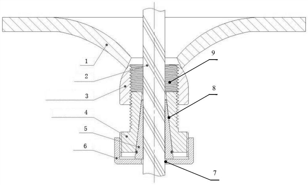 Energy-absorbing impact-resistant anchorage device assembly and mounting method thereof