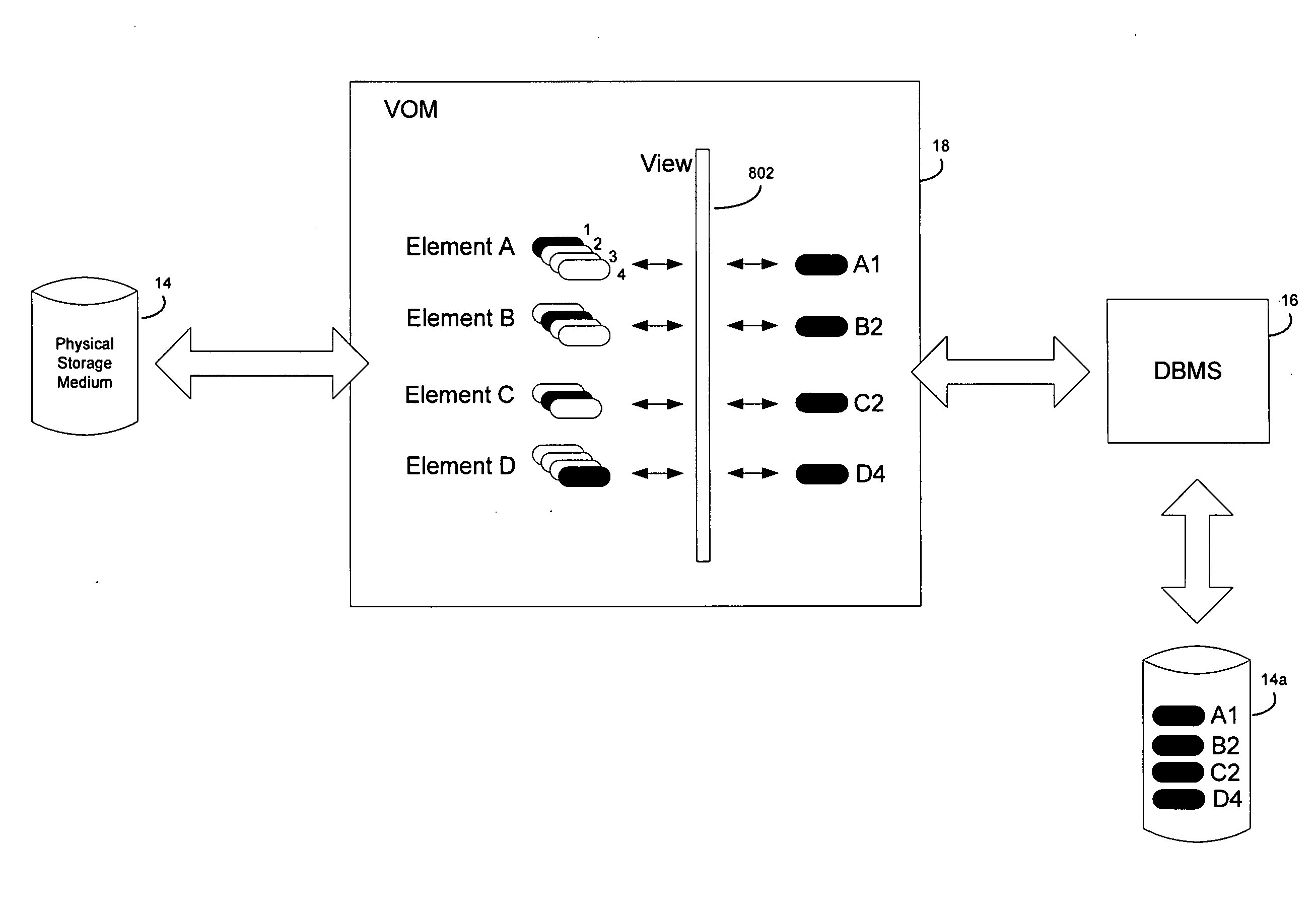 Database element versioning system and method