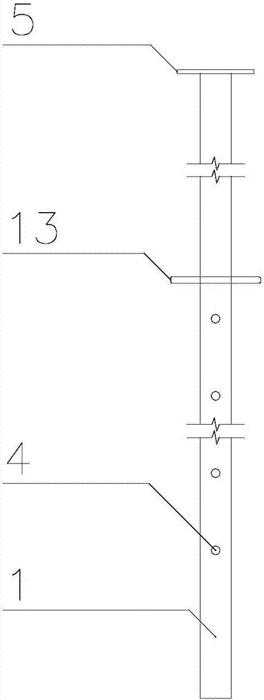 Detachable type tripod post-cast strip independent supporting system and use method thereof