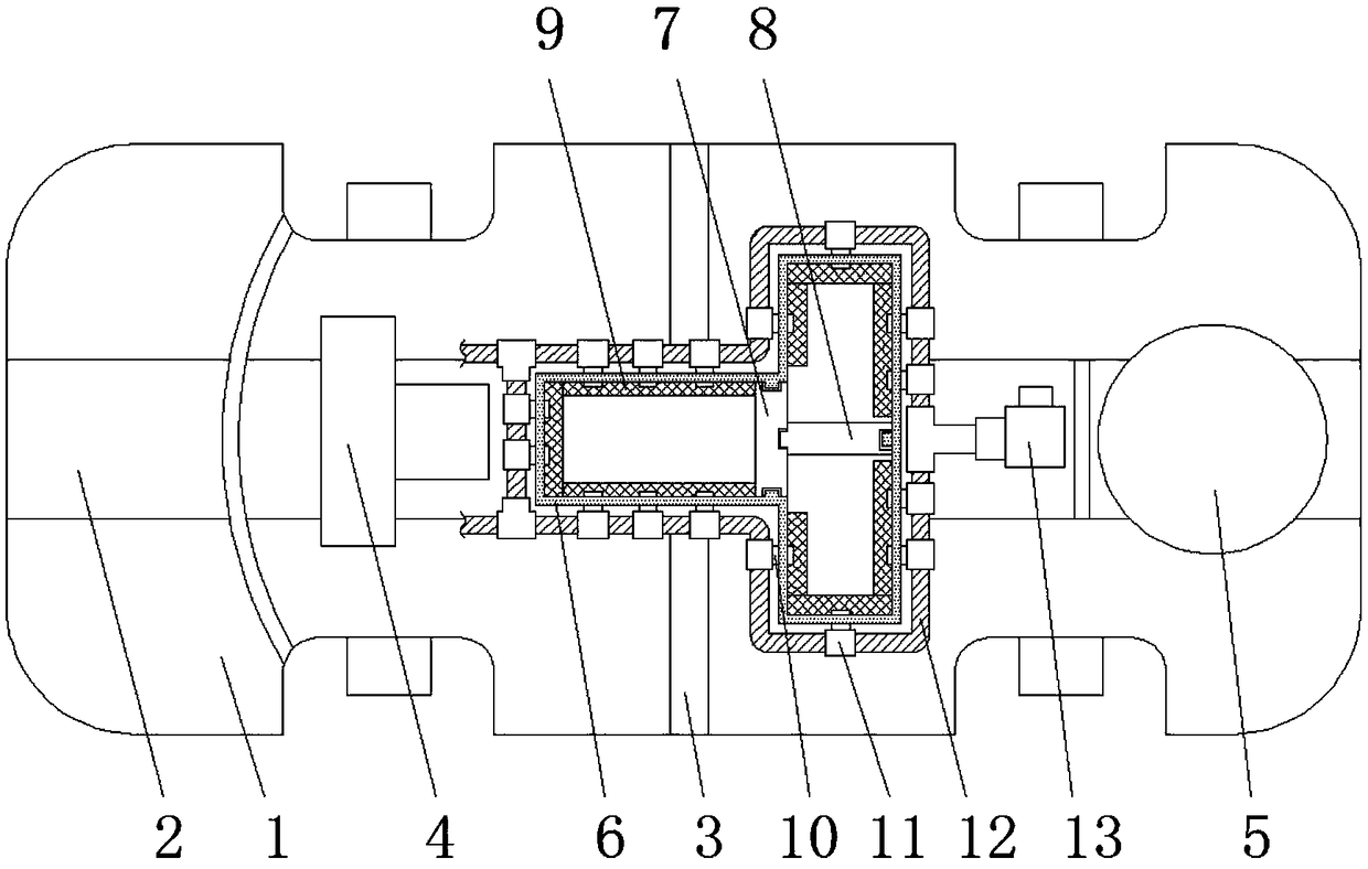 A latch-type battery pack arrangement structure for a new energy vehicle