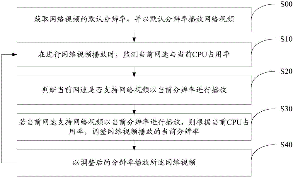 Network video playing processing method and device