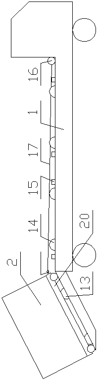 Textile goods automatic loading and unloading transportation system loading trolley