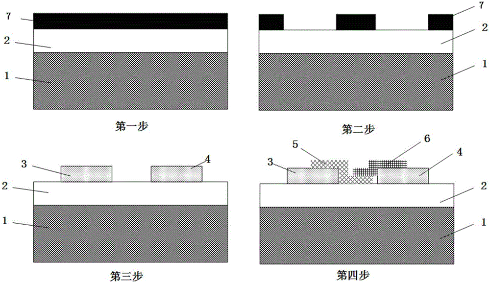 Two-dimensional material heterojunction field effect transistor, preparation method thereof and transistor array device