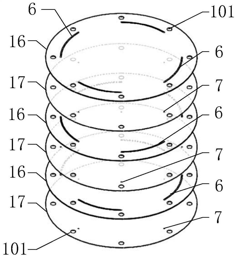 Three-dimensional helical structure cell sorting microfluidic chip and manufacturing method thereof