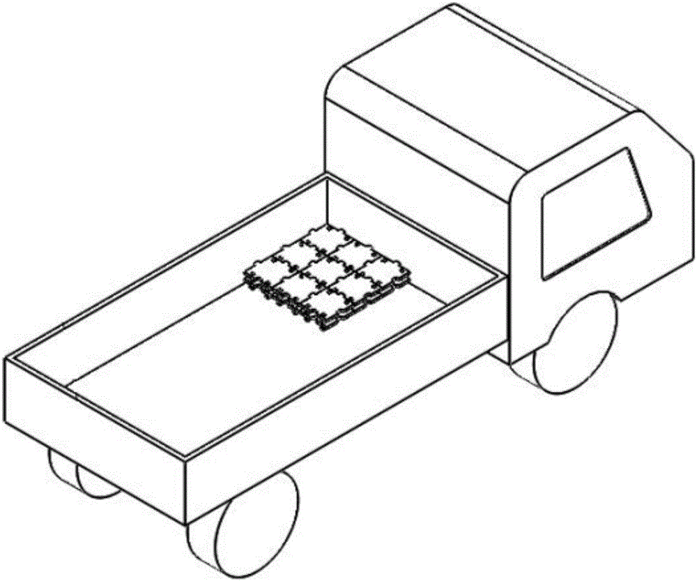 Local area network type unidirectional flatbed trolley set