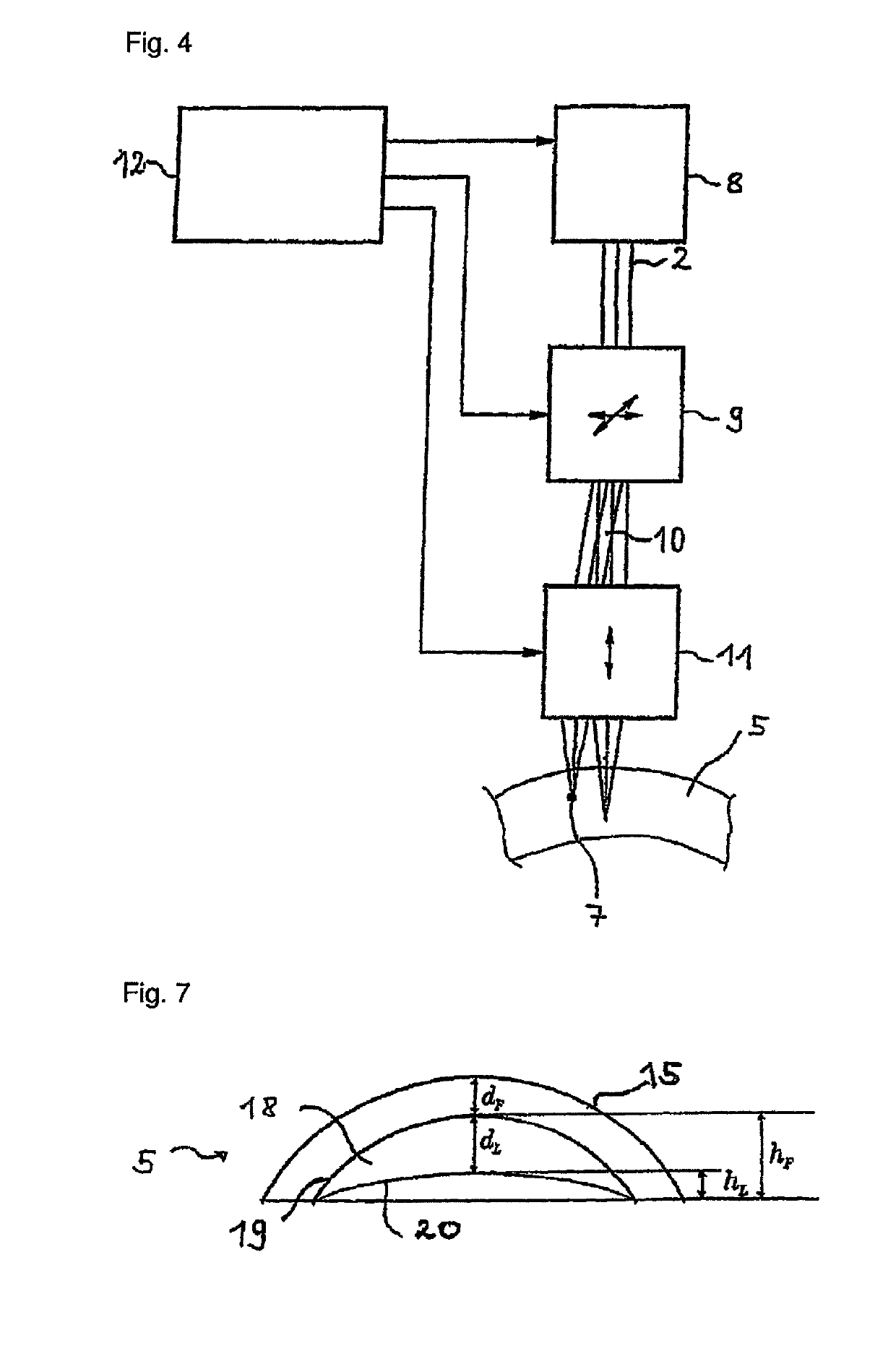 Treatment device for the surgical correction of defective vision of an eye, method for producing control data therefor, and method for the surgical correction of defective vision of an eye