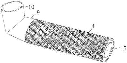 Shabby rubber tire fragment separating and collecting device