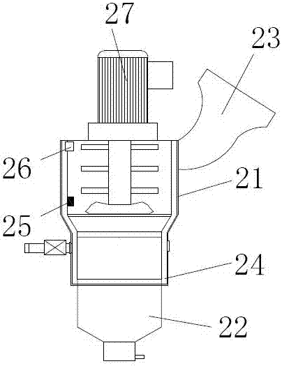 Shabby rubber tire fragment separating and collecting device