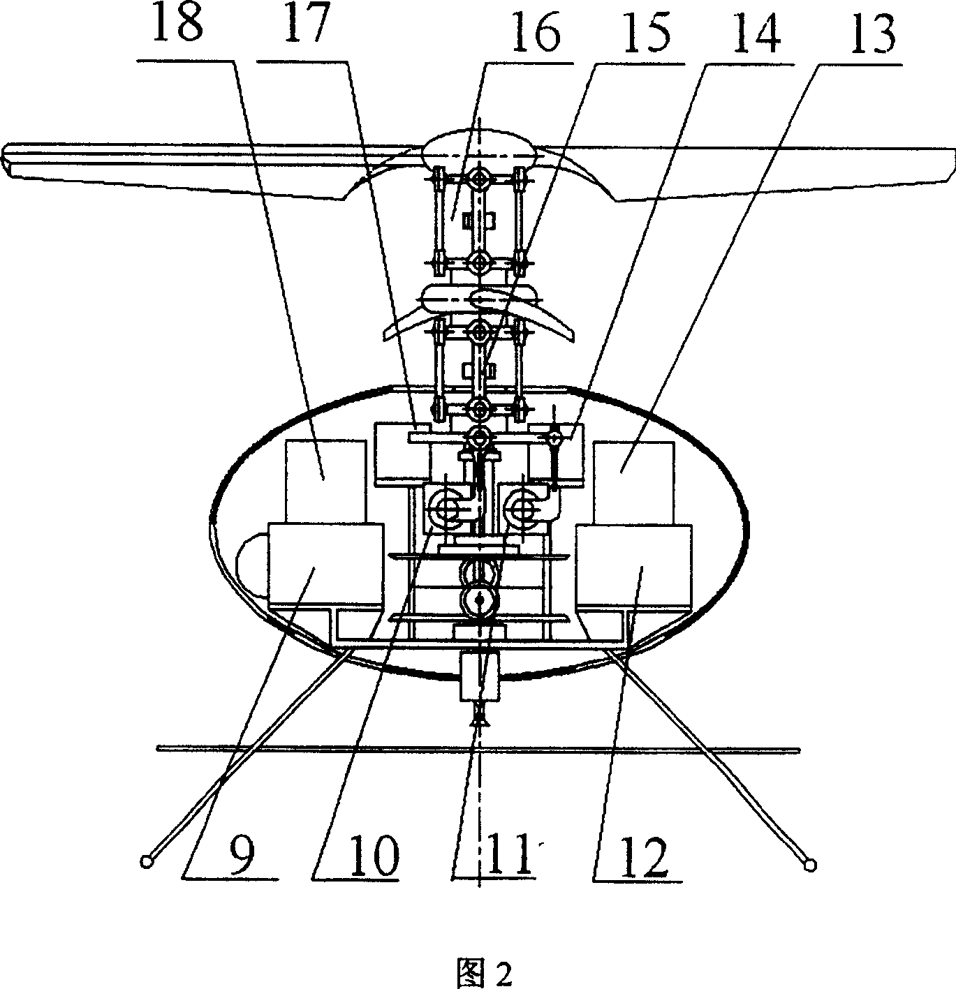 Power circuit scanning test robot airplane and controlling system