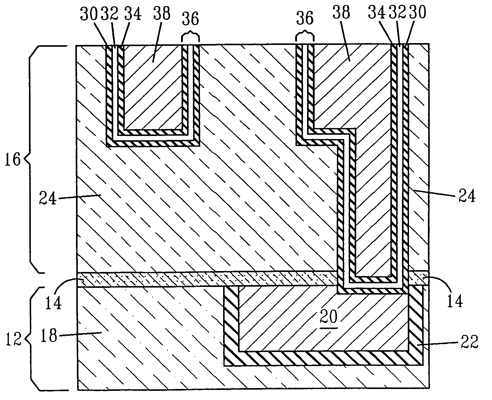 Plating seed layer including an oxygen/nitrogen transition region for barrier enhancement