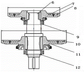 Device for preparing graphene by dry grinding and stripping with and method for production graphene