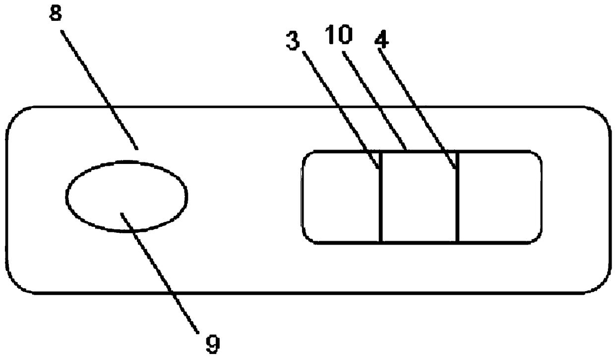 Preparation method of NSE test strip, test strip, test card and NSE test kit