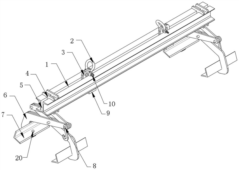 Mounting lifting appliance for ultraviolet disinfection equipment