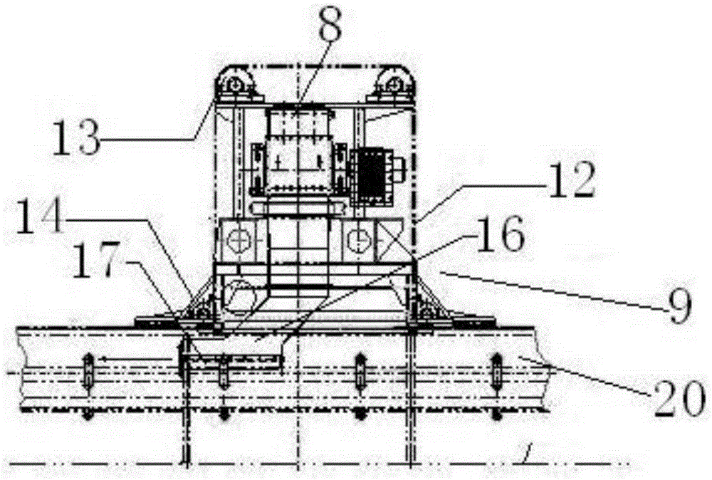 Four-cover belt unloading system and its application in bucket door machine