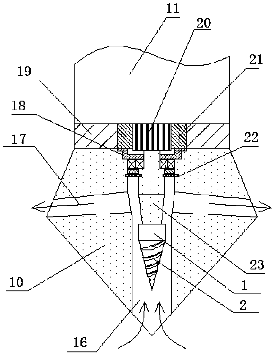 Geothermal detecting device for geological exploration