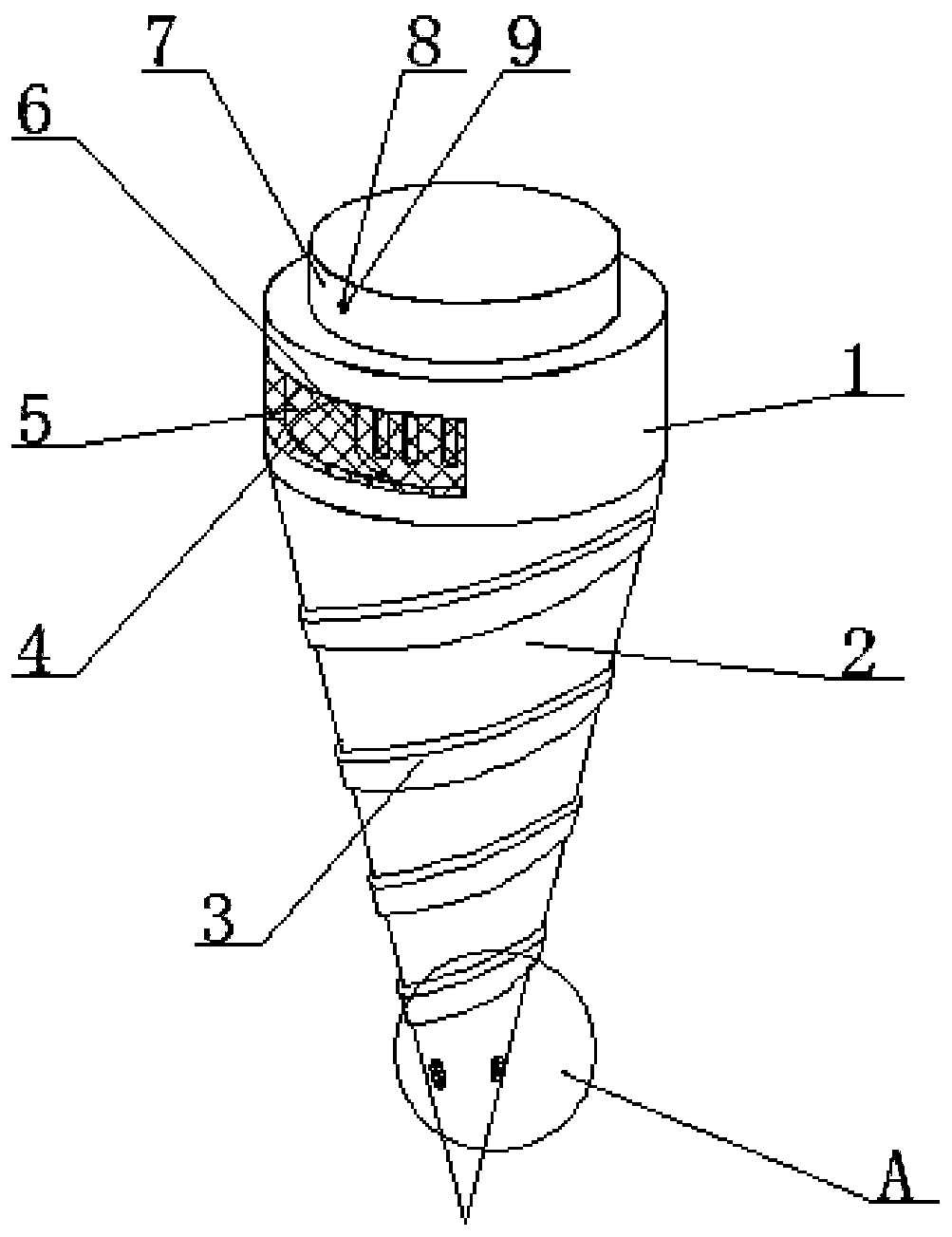 Geothermal detecting device for geological exploration