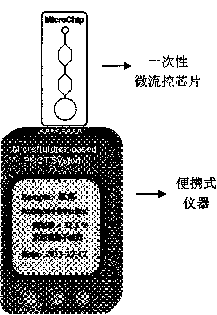 Micro-fluidic chip system and method for pesticide residue field detection